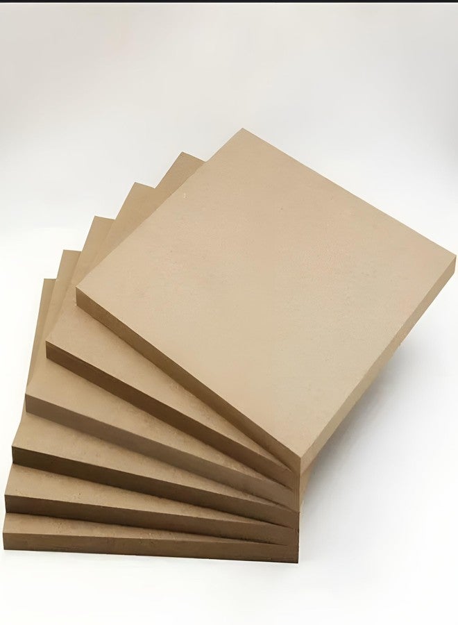 CLITHS قطعتان من ألواح MDF مربعة الشكل من Cliths، سمك 5.5 مم، طول 18 بوصة - ألواح خشبية كبيرة غير مكتملة للرسم على الراتنج، فن الماندالا، ديكور الحائط، مشاريع DIY - Image 4